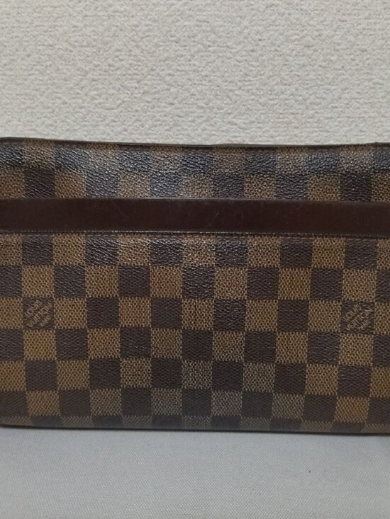 Louis Vuitton Saint Damier Clutch Brown